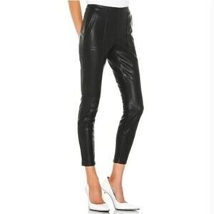 Blank NYC The Bond Skinny Pants Black Vegan Leather Mid-Rise Size 30